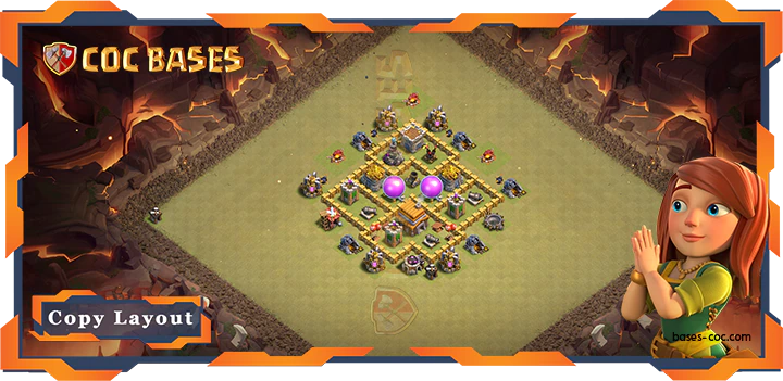 Top Anti 3 Stars Base TH5 with Link, Hybrid, War / CWL Layout – Clash of Clans (39)