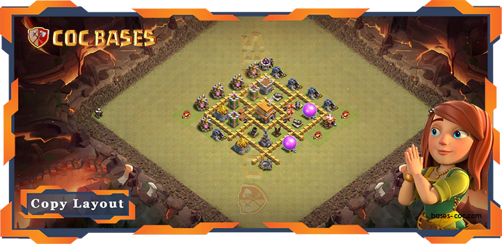 Top Anti 3 Stars Base TH5 with Link, Anti Everything, War / CWL Layout – Clash of Clans (54)