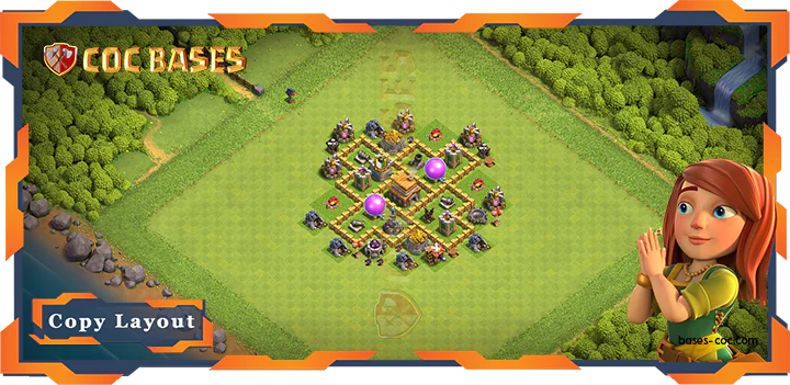 Top Anti Everything Base TH5 with Link, Farming, Unbeatable Layout – Clash of Clans (43)