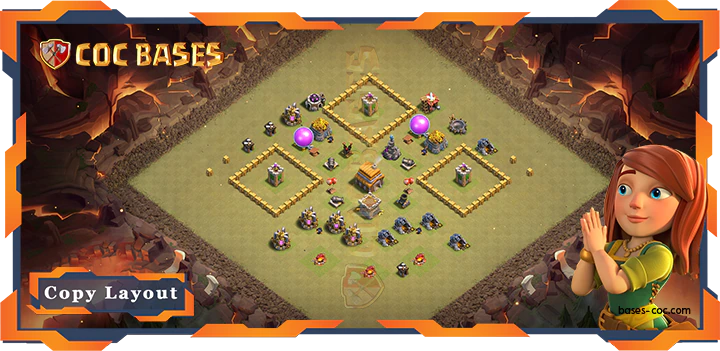 Top Base TH5 Max Levels with Link, War / CWL, Anti Everything Layout – Clash of Clans (37)