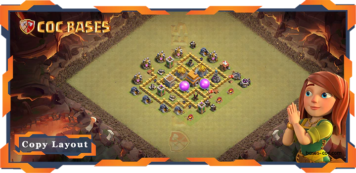Top Defense Base TH5 with Link, Hybrid, War / CWL Layout – Clash of Clans (51)