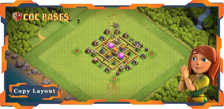 Top Hybrid Base TH5 Max Levels with Link, Farming, Anti Everything Layout – Clash of Clans (29)