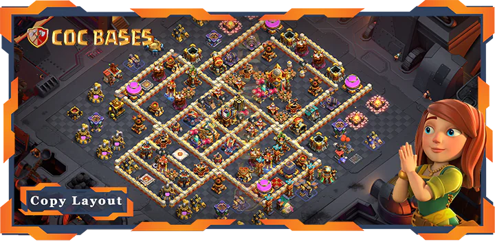Top Base TH16 with Link, War/CWL, Anti Everything, Defence Layout – Clash of Clans (67)