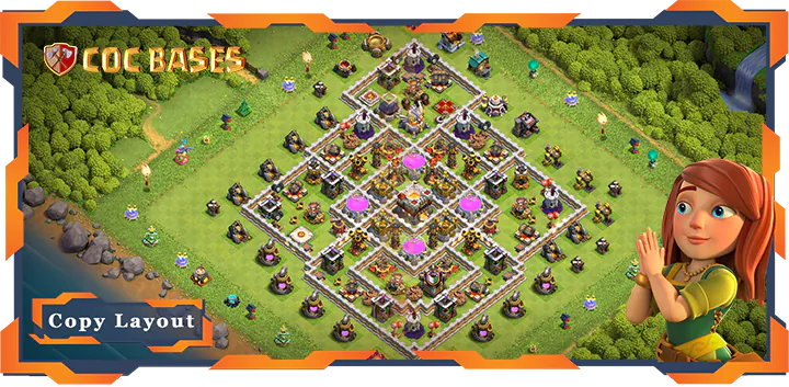 Top Farming Base TH11 with Link, Anti 2 Star, Anti Everything Layout – Clash of Clans (296)