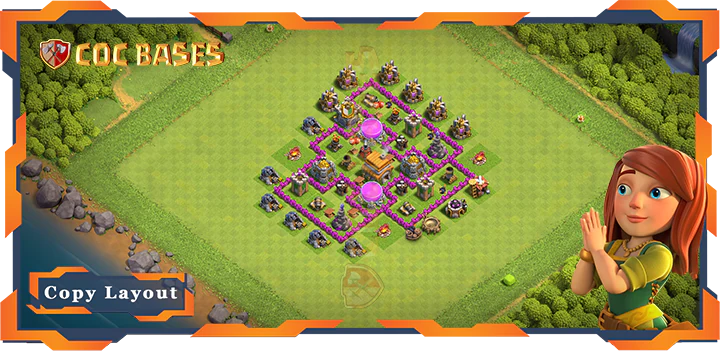Top Farming Base TH6 max level with Link – Clash of Clans (119)