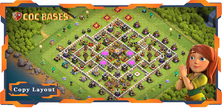 Top Farming Base TH11 with Link, Anti Everything Layout – Clash of Clans (301)
