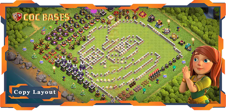 Top Troll Base TH11 max level with Link, Funny Layout – Clash of Clans (306)