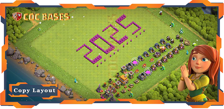 Top Troll Base TH6 with Link, Funny Layout – Clash of Clans (95)