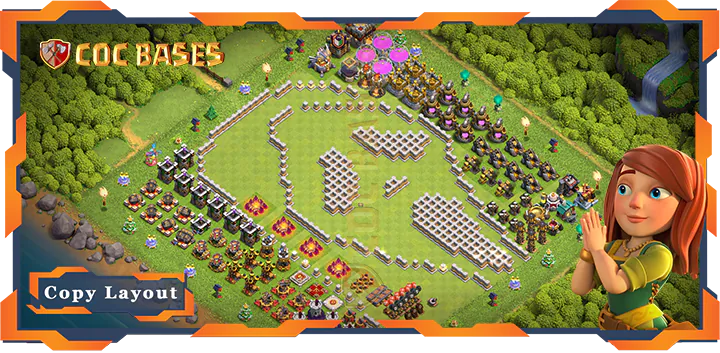 Top Troll Base TH11 with Link, Funny Layout – Clash of Clans (305)