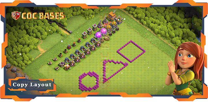 Top Troll.Funny Base TH6 with Link, Funy Layout – Clash of Clans (88)