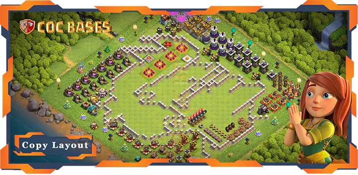 Top Troll/Funny Base TH11 with Link, Funny Layout – Clash of Clans (293)