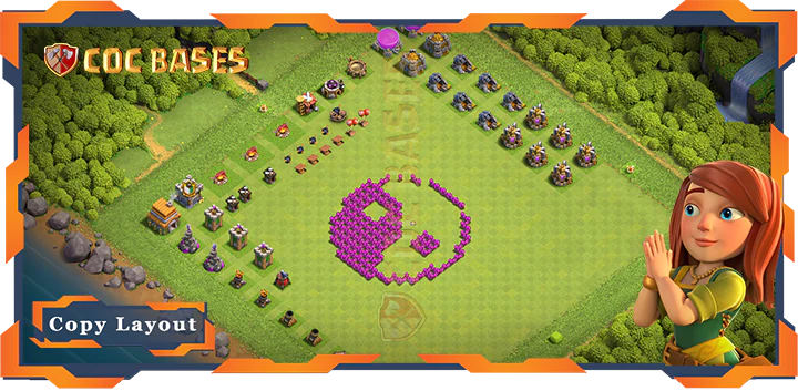 Top Troll/Funny Base TH6 with Link, Funny Layout – Clash of Clans (128)