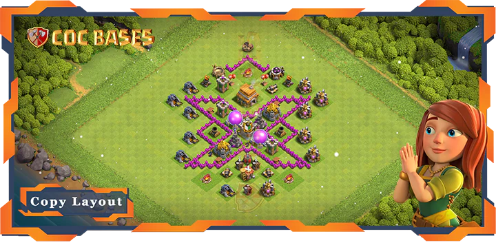 Top Troll/Funny Base TH6 max level with Link, Funny Layout – Clash of Clans (97)
