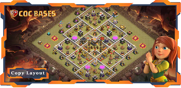 Top War Base TH11 with Link, Anti 2 Star, Anti Everythiing Layout – Clash of Clans (290)