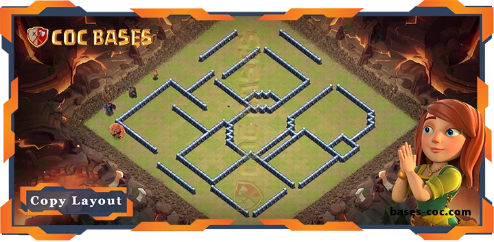 Top Base TH13 with Link, Anti 2 Star, Hybrid Layout – Clash of Clans (369)