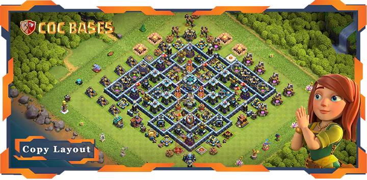 Top Anti 2 Star Base TH13 with Link, Anti Loot, Unbeatable Layout – Clash of Clans (383)