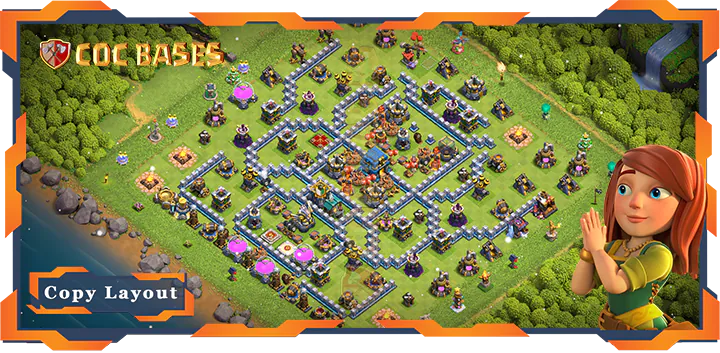 Top Base TH12 with Link, Anti 2 Star, Legend League Layout – Clash of Clans (346)