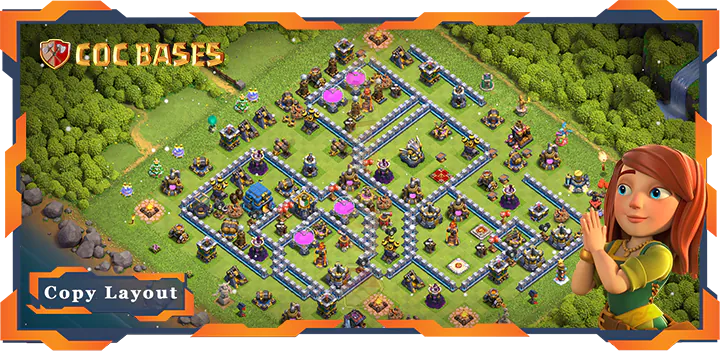Top Base TH12 max level with Link, Anti 3 Star Layout – Clash of Clans (359)