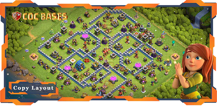Top Base TH12 with Link, Anti 3 Star, Anti Everything Layout – Clash of Clans (394)