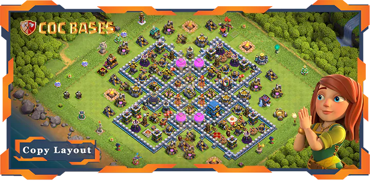 Top Defense Base TH12 with Link, Anti Trophy Layout – Clash of Clans (408)
