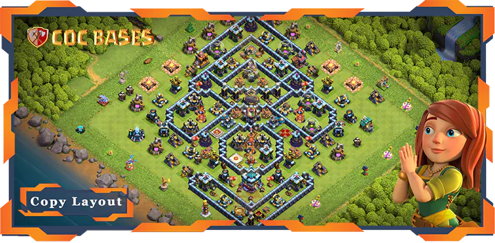 Top Farming Base TH13 with Link, Anti 3 Star, Anti Everything Layout – Clash of Clans (387)
