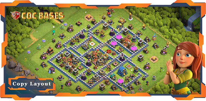 Top Farming Base TH12 with Link, Anti 3 Star, Anti Everything Layout – Clash of Clans (366)