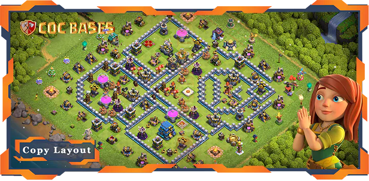 Top Farming Base TH12 max level with Link, Anti 3 Star Layout – Clash of Clans (361)