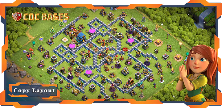 Top Farming Base TH12 max level with Link, Hybrid Layout – Clash of Clans (383)