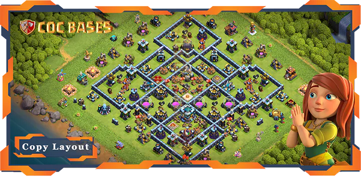 Top Farming Base TH13 with Link, Anti 3 Star Layout – Clash of Clans (328)