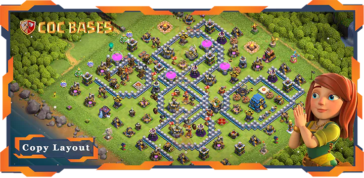 Top Farming Base TH12 with Link, Anti 3 Star, Anti Everything Layout – Clash of Clans (391)