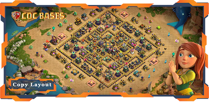 Top Farming Base TH14 with Link, Legend League Layout – Clash of Clans (328)