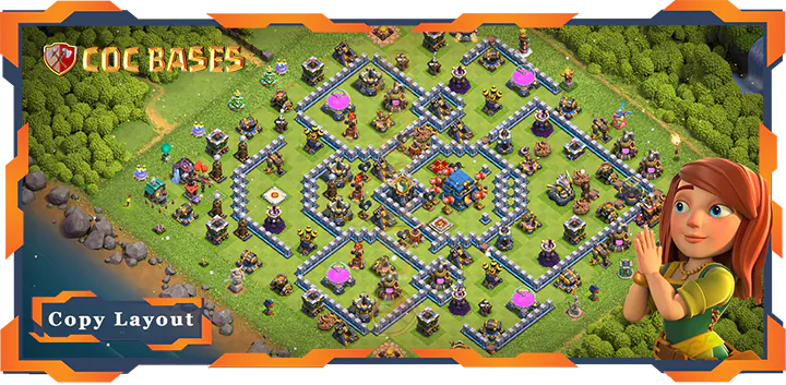 Top Farming Base TH12 with Link, Hybrid, Anti Everything Layout – Clash of Clans (367)