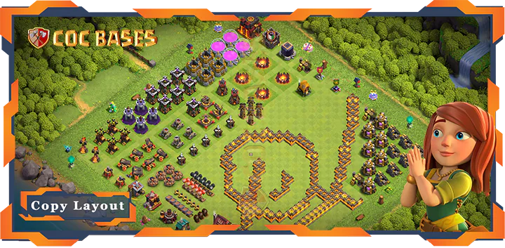 Top Troll/Funny Base TH10 with Link – Clash of Clans (461)