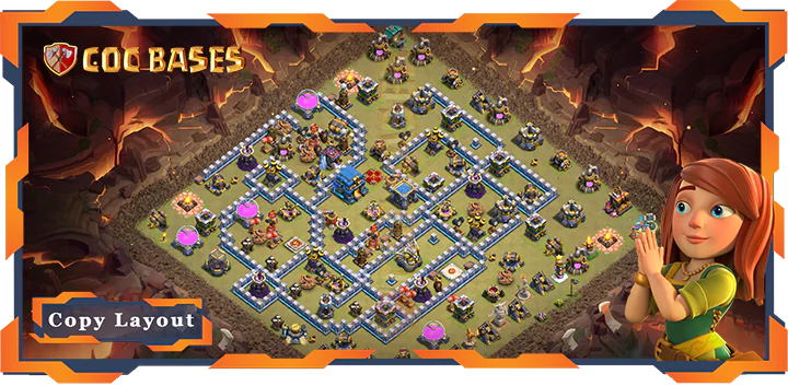 Top War Base TH12 max level with Link, Anti Everything Layout – Clash of Clans (350)