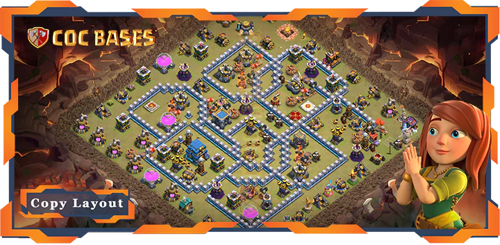 Top War Base TH12 max level with Link, Anti Everything Layout – Clash of Clans (392)