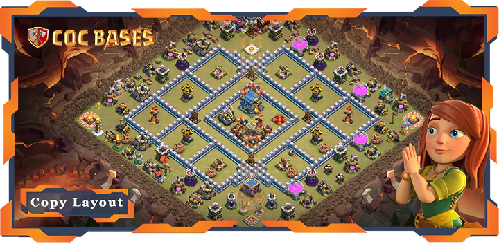 Top War Base TH12 with Link, Anti 3 Star, Anti Everything Layout – Clash of Clans (384)