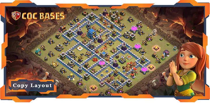 Top War Base TH12 with Link, Anti Air/Electro Dragon, Anti 3 Star Layout – Clash of Clans (347)