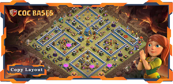 Top War Base TH12 with Link, Anti 3 Star, Anti Everything Layout – Clash of Clans (357)