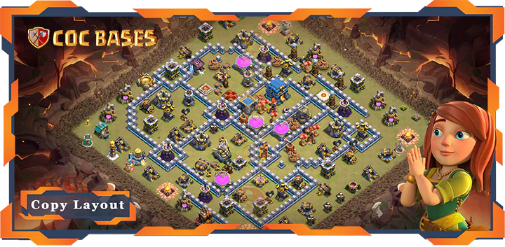 Top War Base TH12 max level with Link, Anti 3 Star, Anti Air/Electro Dragon Layout – Clash of Cla...