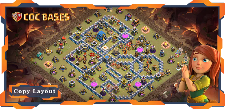 Top War Base TH12 max level with Link, Hybrid, Defense Layout – Clash of Clans (358)