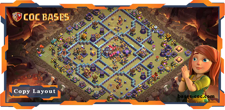 Top Base TH15 with Link, War/CWL, Anti 3 Star Layout – Clash of Clans (211)