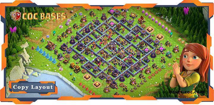 Top Base TH15 with Link, Anti 3 Star, Anti Everything Layout – Clash of Clans (197)