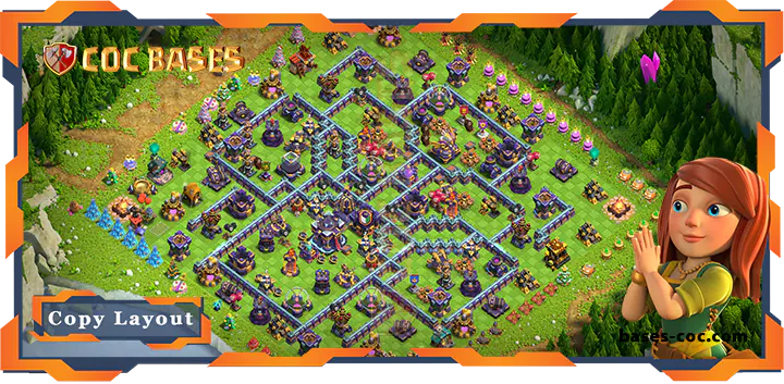 Top Base TH15 with Link, Anti Everything Layout – Clash of Clans (221)
