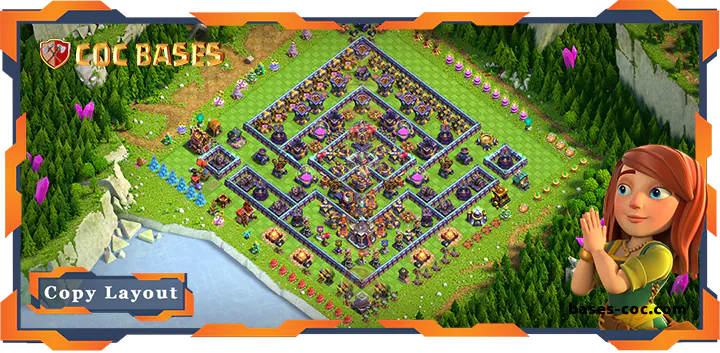 Top Base TH15 with Link, Anti 3 Star, Anti Everything Layout – Clash of Clans (185)