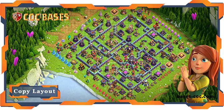 Top Base TH15 with Link, Anti 2 Star, Anti Everything Layout – Clash of Clans (190)