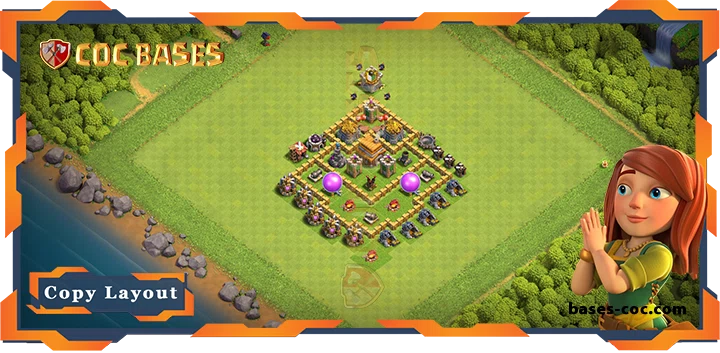 Top Farming Base TH5 with Link, Hybrid, Anti Everything Layout – Clash of Clans (75)