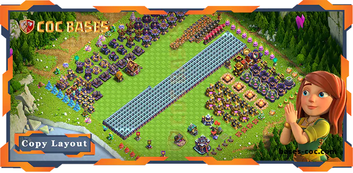 Top Troll Base TH15 with Link, Funny Layout – Clash of Clans (220)