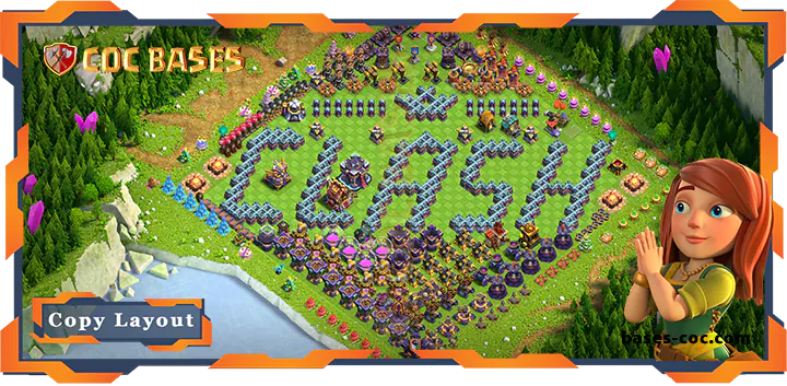 Top Troll Base TH15 with Link, Funny Layout – Clash of Clans (157)