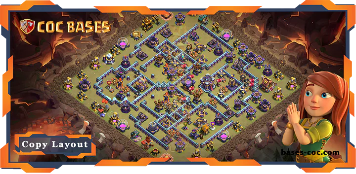 Top War Base TH15 with Link, Anti 3 Star, Anti Air/Electro Dragon Layout – Clash of Clans (203)