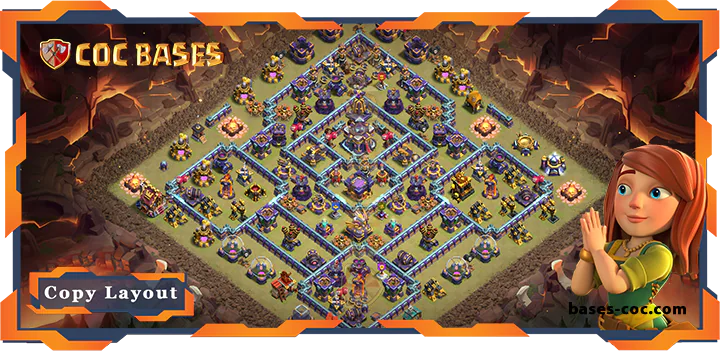 Top War Base TH15 with Link, Anti 2 Star Layout – Clash of Clans (219)